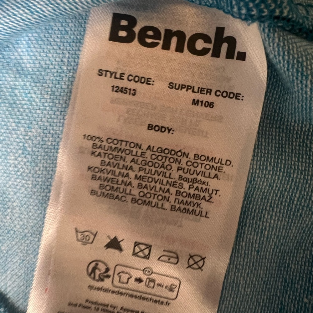 Bench Light Blue Short Sleeve Tee NWT Size S - Picture 5 of 5
